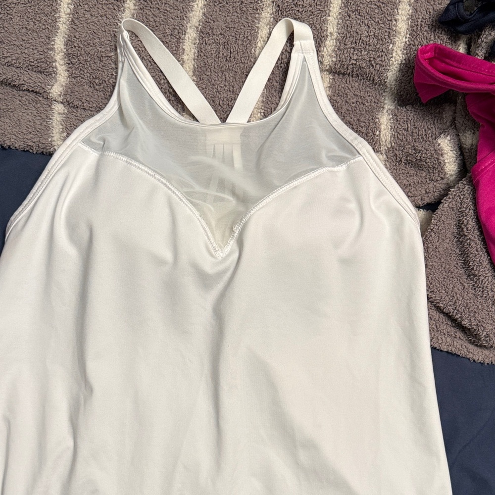 White Strappy Tank Top